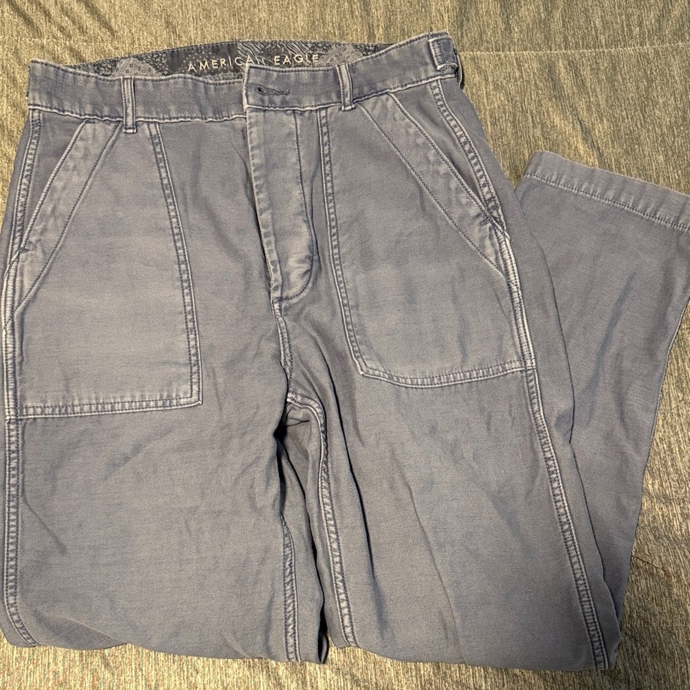 American Eagle Outfitters Blue Button Fly Pants